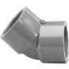 GENOVA PRODUCTS INC 306058 ELLSCH80 PVC 45DEG -1/2 SLP   
