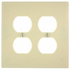 LEVITON 001-80516-00I WALLPLATE 2DUP MIDWAY  IV     