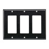 LEVITON 004-80411-00E WALLPLATE 3DECORA BLACK       