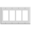 LEVITON 005-80412-00W WALLPLATE 4DECORA WHITE       