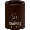 STANLEY DWMT75111OSP METRIC IMPACT SOCKET, 6-POINT, BLACK OXI