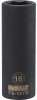 STANLEY DWMT75127OSP METRIC DEEP IMPACT SOCKET, 6-POINT, BLAC