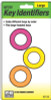 HY-KO PRODUCTS KC133 KEY IDENTIFIERS, LARGE, ASSORTED NEON CO