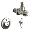 CHICAGO FAUCETS 1023-ABCP ANGLE STOP FITTING WITH LOOSE KEY