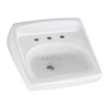 AMERICAN STANDARD 0496221.222 UNDERCOUNTER LAVATORY SINK, WIDE, 17IN