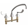 CHICAGO FAUCETS 201-A317ABCP CONCEALED HOT AND COLD WATER SINK FAUCET