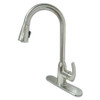 DOMINION FAUCETS 77-4219 SINGLE LEVER FAUCET PULL DOWN SPRAYER BN