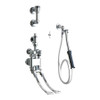CHICAGO FAUCETS 910-G777-19KCP PEDAL VALVE BED PAN CLEANER WITH