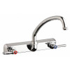 CHICAGO FAUCETS W8W-L9E1-369ABCP HOT AND COLD WATER WASHBOARD SINK FAUCET