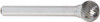 OSG 908-1875 BALL BUR SD,SINGLE END,3/16",CARBIDE