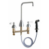 CHICAGO FAUCETS 200-AHA8ABCP KITCHEN SINK FAUCET W/SPRAY