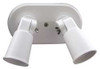 W F HARRIS LIGHTING 201-W LAMPHOLDER DOUBLE WHT PAR38 2-150W