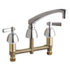 CHICAGO FAUCETS 201-AL8ABCP KITCHEN SINK FAUCET W/O SPRAY