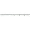 STARRETT 610N-6 NARROW STEEL RULE- SPRING-TEMPERED- 6"- 