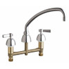 CHICAGO FAUCETS 201-AE35ABCP CONCEALED HOT AND COLD WATER SINK FAUCET