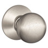 SCHLAGE F10 ORB 619 PASSAGE LATCH, ORBIT KNOB, SATIN NICKEL