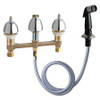 CHICAGO FAUCETS 200-ALESHAB KITCHEN SINK FAUCET W/SPRAY