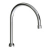 CHICAGO FAUCETS GN8BFCJKABCP 8IN RIGID / SWING GOOSENECK SPOUT
