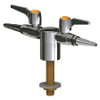 CHICAGO FAUCETS 981-VR909AGVCP TURRET WITH TWO BALL VALVES 180DEG