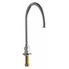 CHICAGO FAUCETS 626-GN8FCABCP SWING GOOSENECK SPOUT W/FLOW