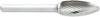 OSG 951-6250 FLAME BUR,5/8",CARBIDE,SINGLE CUT