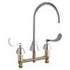 CHICAGO FAUCETS 201-AGN8AFC317ABCP CONCEALED HOT AND COLD WATER SINK FAUCET