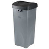RUBBERMAID COMMERCIAL PRODUCTS 7YA65 TRASH CAN OVAL SILVER 23 GAL.