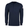 BULWARK SEL2NV RG 4XL LSFR INTERLOCK HENLEY NAVY 6.25 OZ