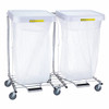 R B WIRE PRODUCTS INC. 694 LAUNDRY HAMPER CART 2 COMP GRAY 7 CU FT
