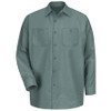 RED KAP SP14LG RG 3XL MENS LS LT GREEN POPLIN WORK SHIRT 3XL