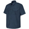 HORACE SMALL SP66NV SSLL MENS SS NAVY SECURITY SHT EPAULETS