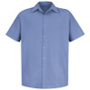 RED KAP SP26LB SS XXL MENS SS LT BLUE WORK SHIRT NO PKTS XXL