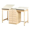 DIVERSIFIED WOODCRAFTS, INC. DT-80A TWO STATION DRFTNG/ART TABLE