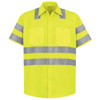 RED KAP SS24AB SS 4XL SS HI-VIZ WORKSHIRT - ANSI CLASS 3 4XL