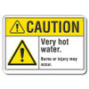LYLE LCU3-0028-RA_10x7 CAUTION SIGN RECYCLED ALUMINUM 7 IN H