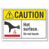 LYLE LCU3-0099-RD_14x10 CAUTION SIGN SELF-ADHESIVE VINYL 10 IN H