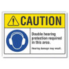 LYLE LCU3-0056-RD_7x5 CAUTION SIGN SELF-ADHESIVE VINYL 5 IN H