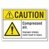 LYLE LCU3-0037-RD_14x10 CAUTION SIGN SELF-ADHESIVE VINYL 10 IN H