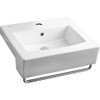 AMERICAN STANDARD 0642001.020 ABOVE COUNTER SINK,CENTER HOLE,WHITE