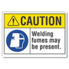 LYLE LCU3-0070-RD_5x3.5 SIGN SELF-ADHESIVE VINYL 3-1/2 IN H