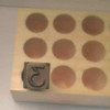 YOUNG BROS. STAMP WORKS, INC. 03091 3 HAND STAMP 2-3/8 SHANK L STEEL