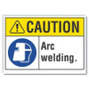 LYLE LCU3-0071-RD_7x5 CAUTION SIGN SELF-ADHESIVE VINYL 5 IN H