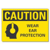 LYLE LCU3-0161-RD_7x5 CAUTION SIGN SELF-ADHESIVE VINYL 5 IN H