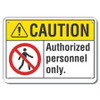 LYLE LCU3-0079-RA_14x10 CAUTION SIGN RECYCLED ALUMINUM 10 IN H