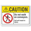 LYLE LCU3-0077-RD_7x5 CAUTION SIGN SELF-ADHESIVE VINYL 5 IN H