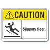 LYLE LCU3-0095-RA_14x10 CAUTION SIGN RECYCLED ALUMINUM 10 IN H