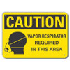 LYLE LCU3-0183-RA_10x7 CAUTION SIGN RECYCLED ALUMINUM 7 IN H