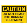 LYLE LCU3-0352-RD_5x3.5 CAUTION SIGN 3-1/2 IN H VINYL