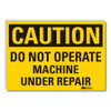 LYLE LCU3-0351-RD_5x3.5 CAUTION SIGN 3-1/2 IN H VINYL