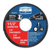CENTURY DRILL  TOOL 08411 METAL CUTTOFF WHEEL 1-1/2X1/4 IN. TYPE 1 CENTURY DRILL  TOOL 08411 METAL CUTTOFF WHEEL 1-1/2X1/4 IN. TYPE 1